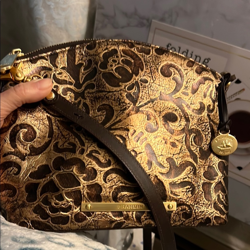 Brahmin Gold and Brown Women's Bag